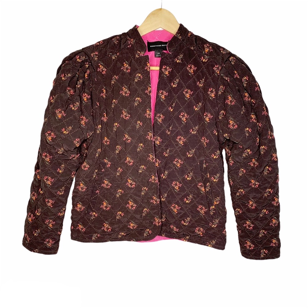 Something Navy Reversible Quilted Jacket N…